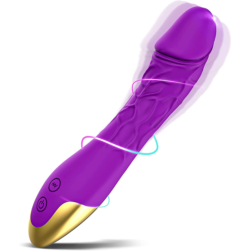 2 Farben realistische Vibratordildos für Damen aus Silikon, wasserfest