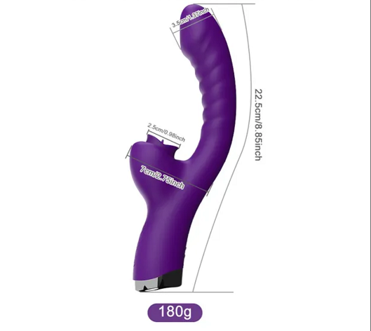 2-in-1-Zungenleck-Klitoris-Vibratoren für Frauen