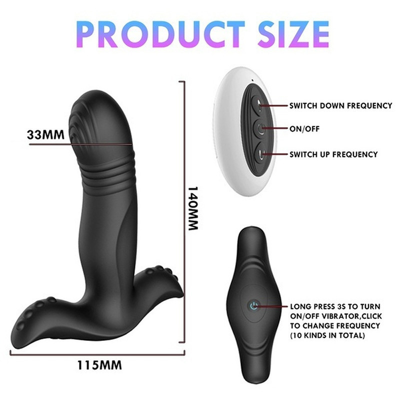 Analplug Stoß-Vibrator