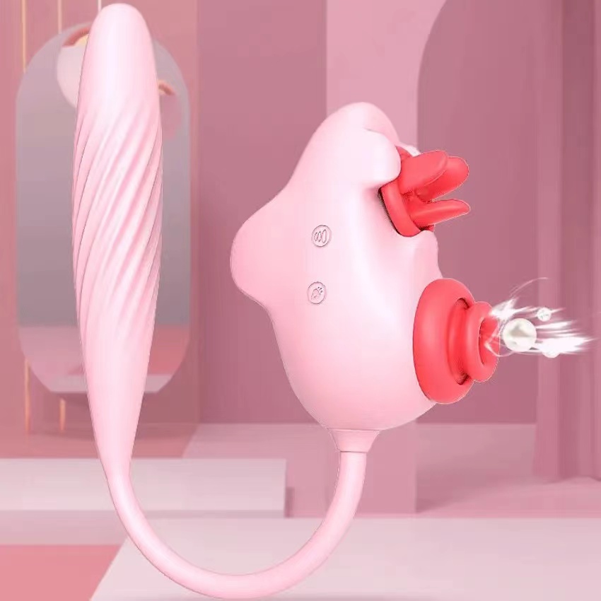 G-Punkt lecken Saugdildo-Vibrator für Frauen