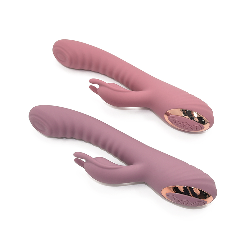 Klopfender, leistungsstarker Motor, eleganter, sicherer Körper, aus Silikon hergestelltes Erwachsenenspielzeug in großen Mengen, Kaninchenvibrator.