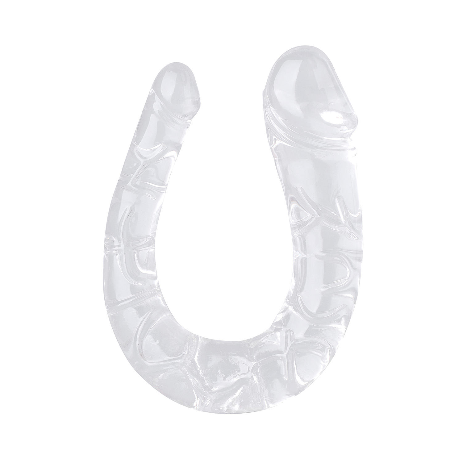 U-Form Soft Jelly Doppeldildos Anal Butt Plug G-Punkt Vagina Masturbator Sexspielzeug für Frauen